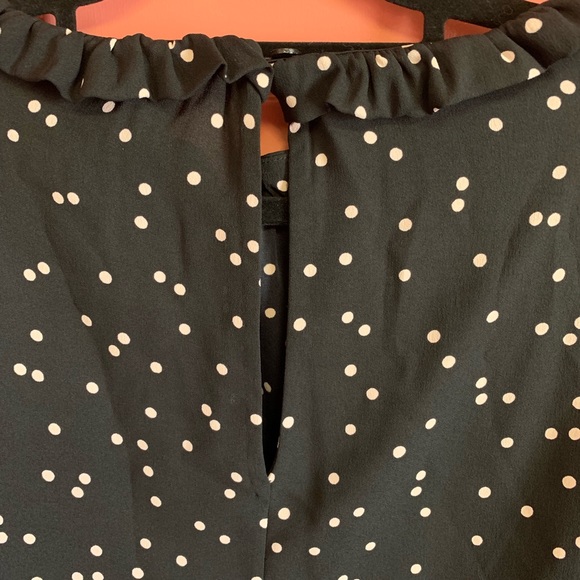 Kate Spade scatter dot ruffle top flouncy - Picture 8 of 8